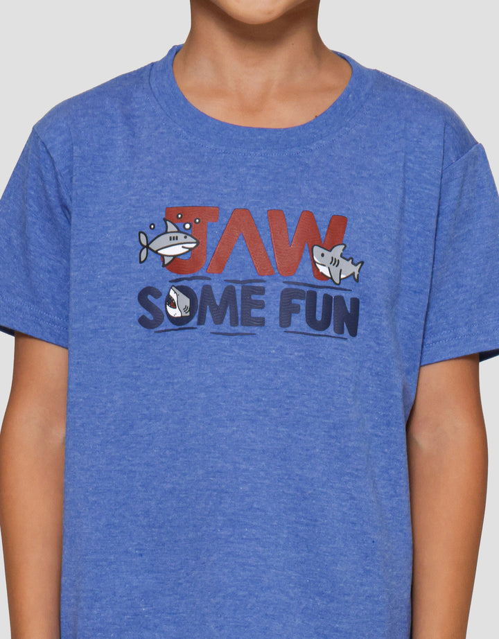 Little M Jaw Some Fun Shark Pakaian Setelan Anak Laki-laki