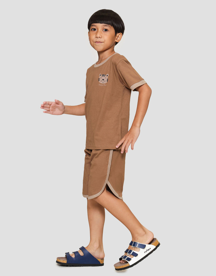 Little M List Lgn Cln Tiger Pakaian Setelan Anak Laki-laki