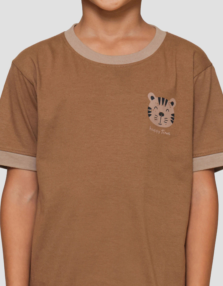 Little M List Lgn Cln Tiger Pakaian Setelan Anak Laki-laki