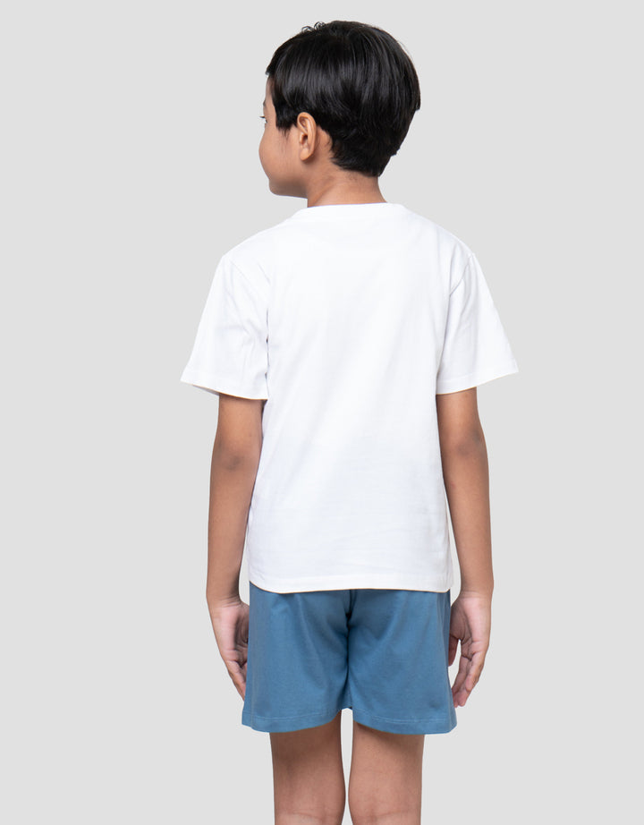 Little M Shark Nom Nom Setelan Anak Laki-laki