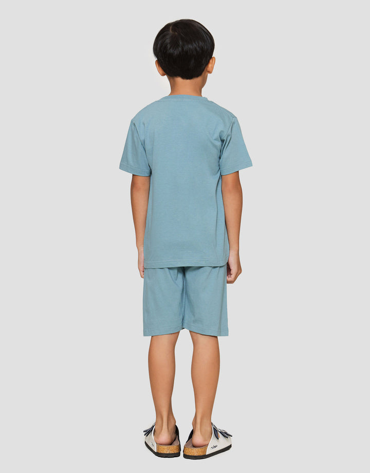 Little M Pls Ktg Aplikasi Hippo Pakaian Setelan Anak Laki-laki