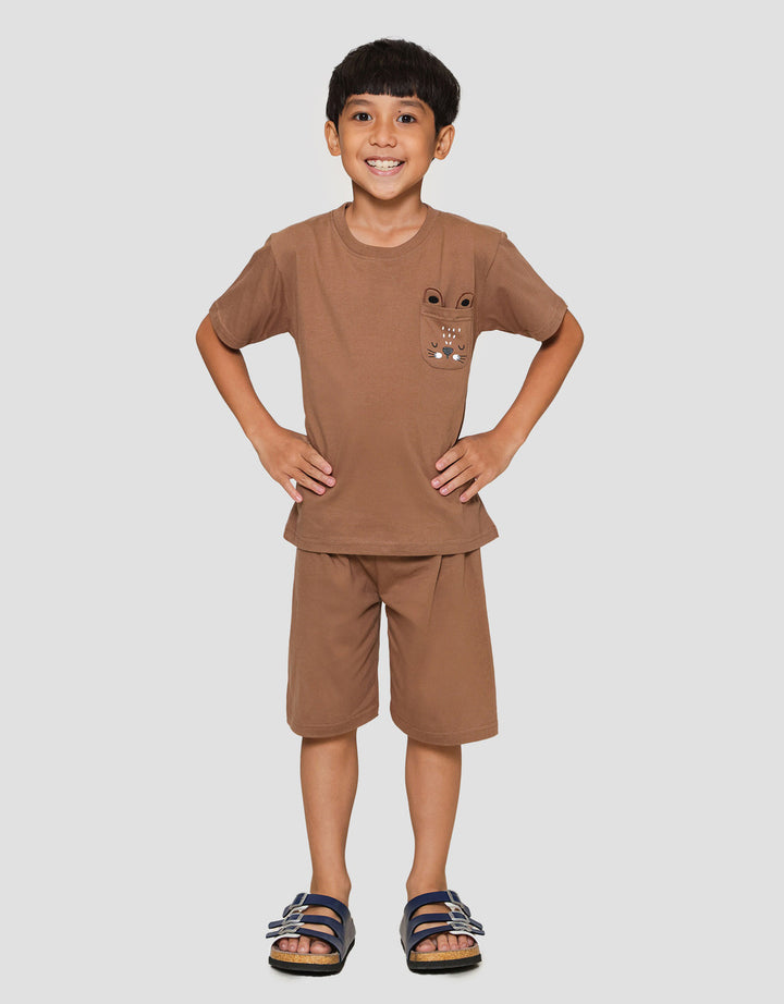 Little M Pls Ktg Aplikasi Kuping Otter Pakaian Setelan Anak Laki-laki