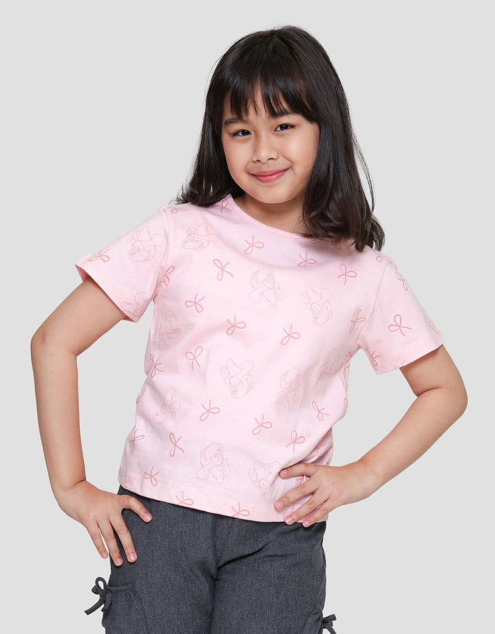 Disney Minnie Ribbon Kaos Anak Perempuan