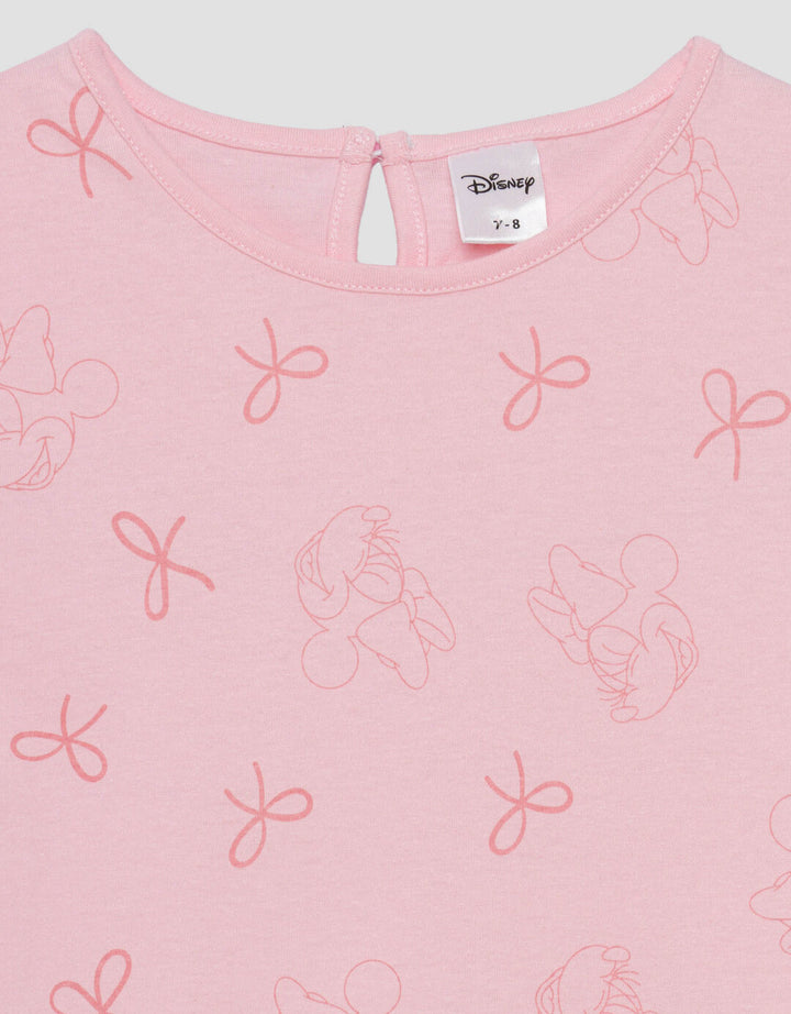 Disney Minnie Ribbon Kaos Anak Perempuan