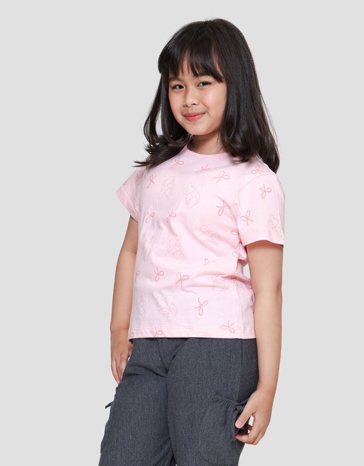 Disney Minnie Ribbon Kaos Anak Perempuan