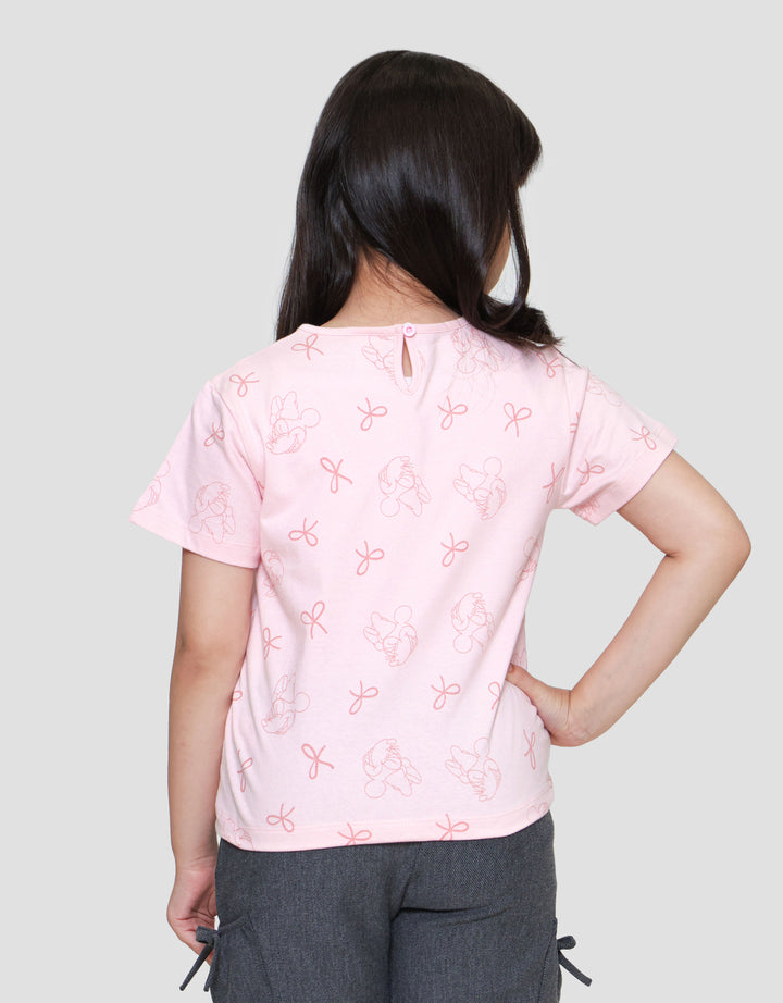 Disney Minnie Ribbon Kaos Anak Perempuan