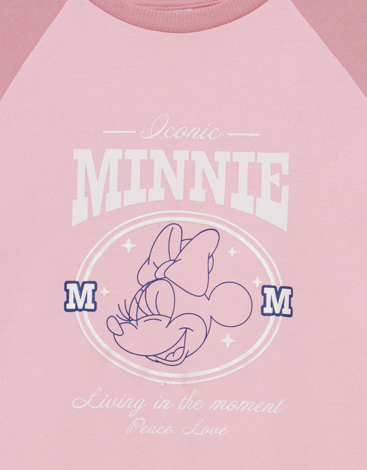 Disney Minnie Raglan Dress Anak Perempuan