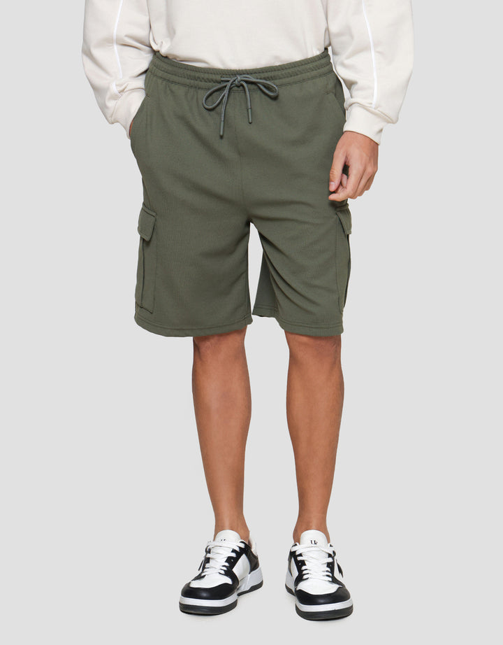 Nevada Knit Cargo Texture Celana Pendek Pria