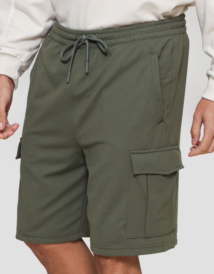 Nevada Knit Cargo Texture Celana Pendek Pria