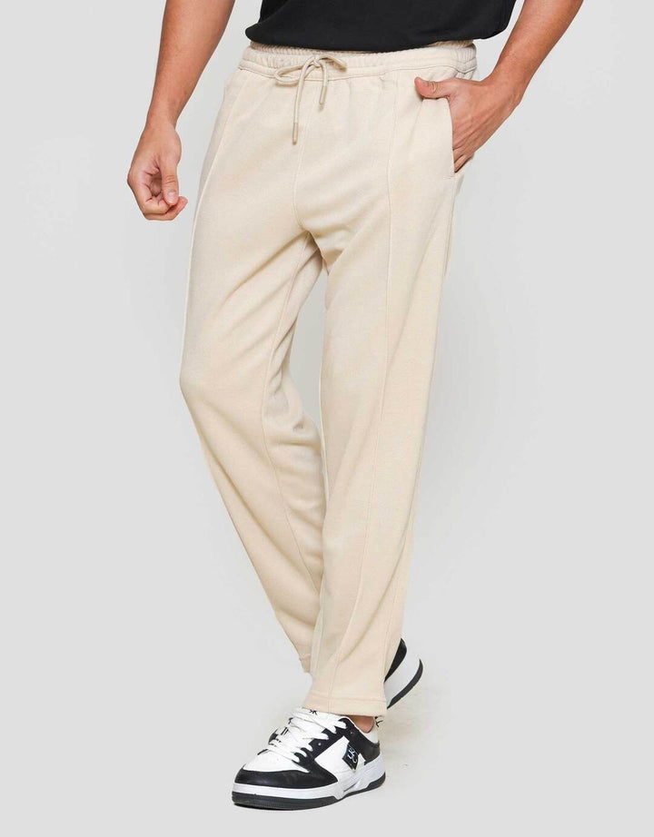 Nevada Knit Regular Texture Front Pintuck Celana Panjang Pria