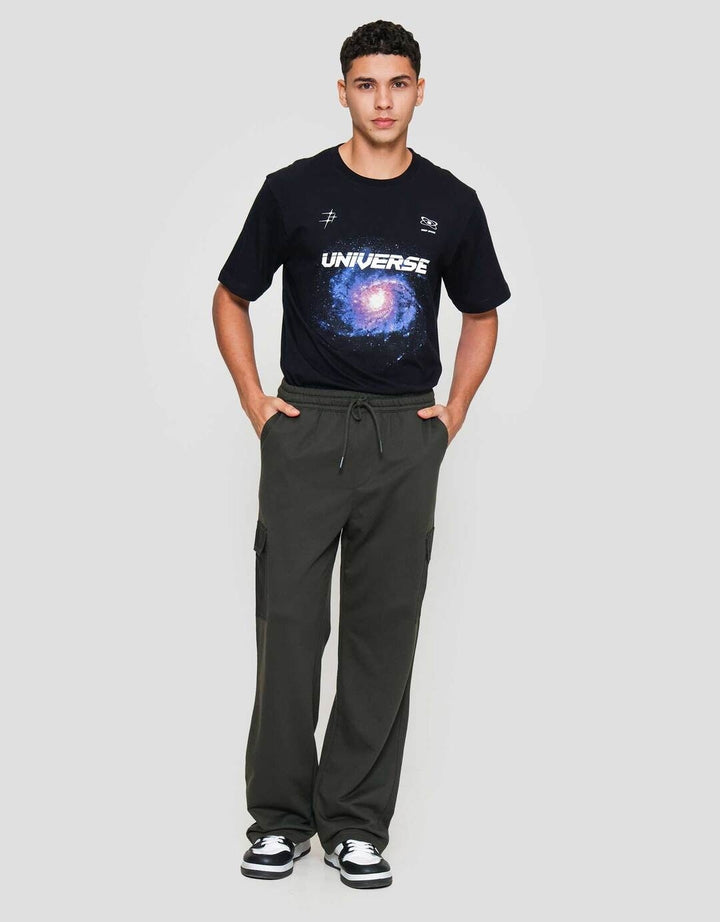 Nevada Loose Basic Cargo Ribstop Celana Panjang Pria