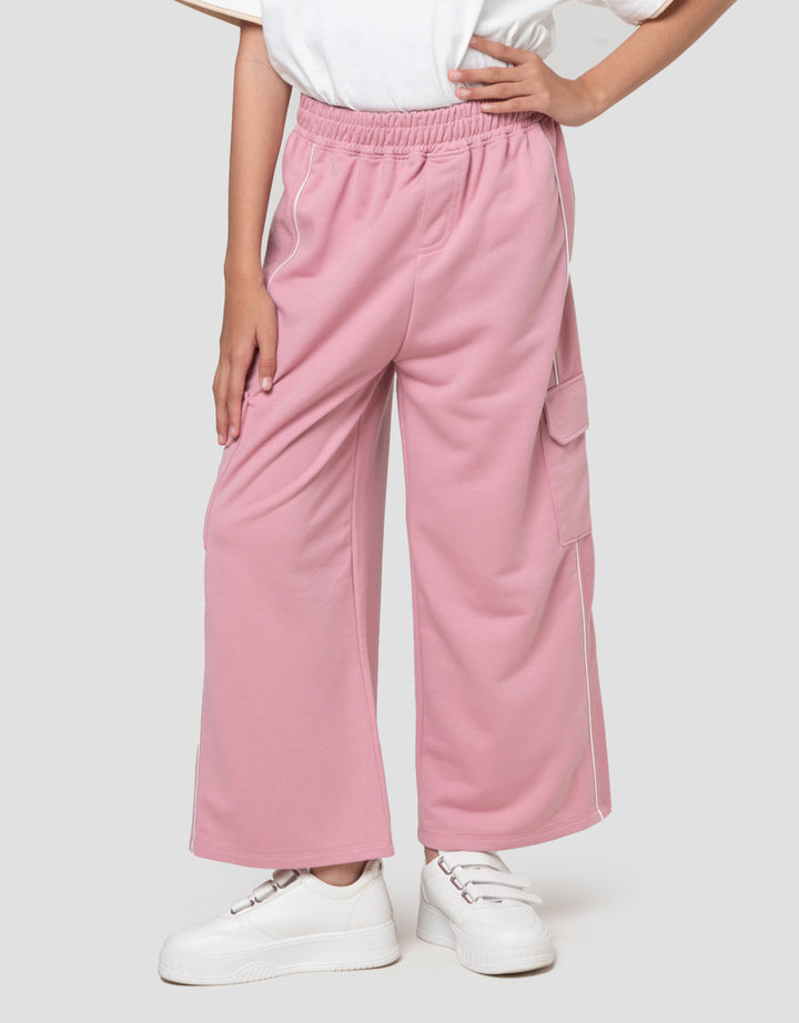 Nevada Knit Pinggang Karet List Celana Anak Perempuan