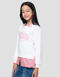 Nevada Chicago With Woven Pink Ribbon Sweater Anak Perempuan