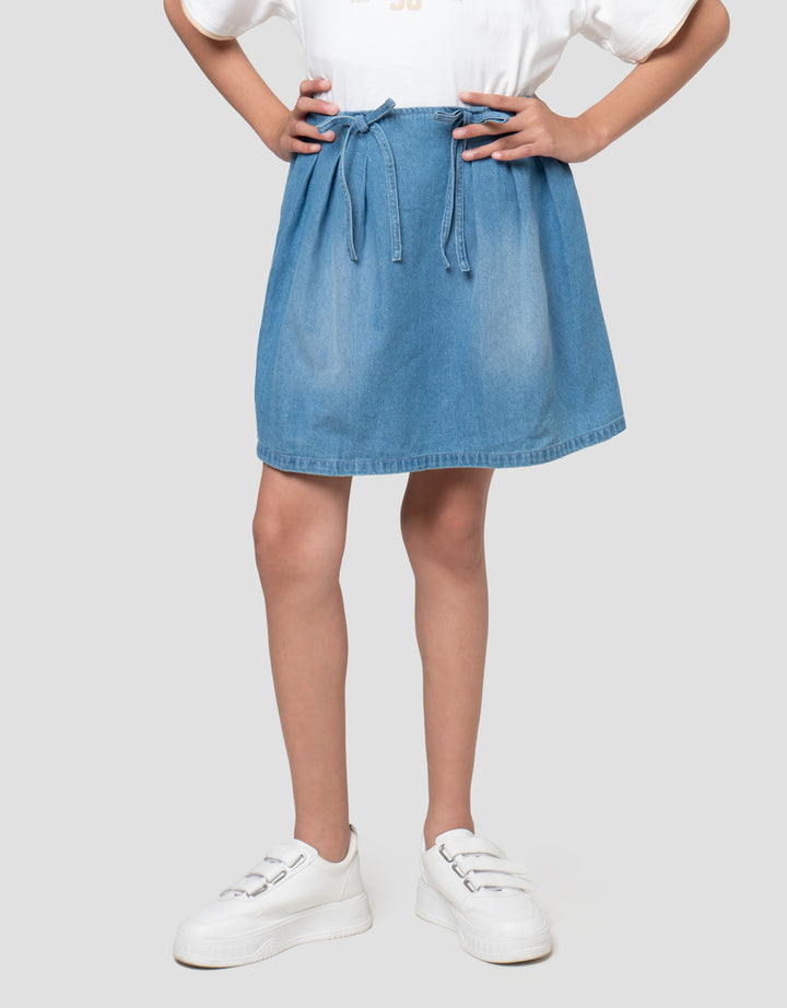 Nevada Lipit Aplikasi Pita Celana Rok Anak Perempuan