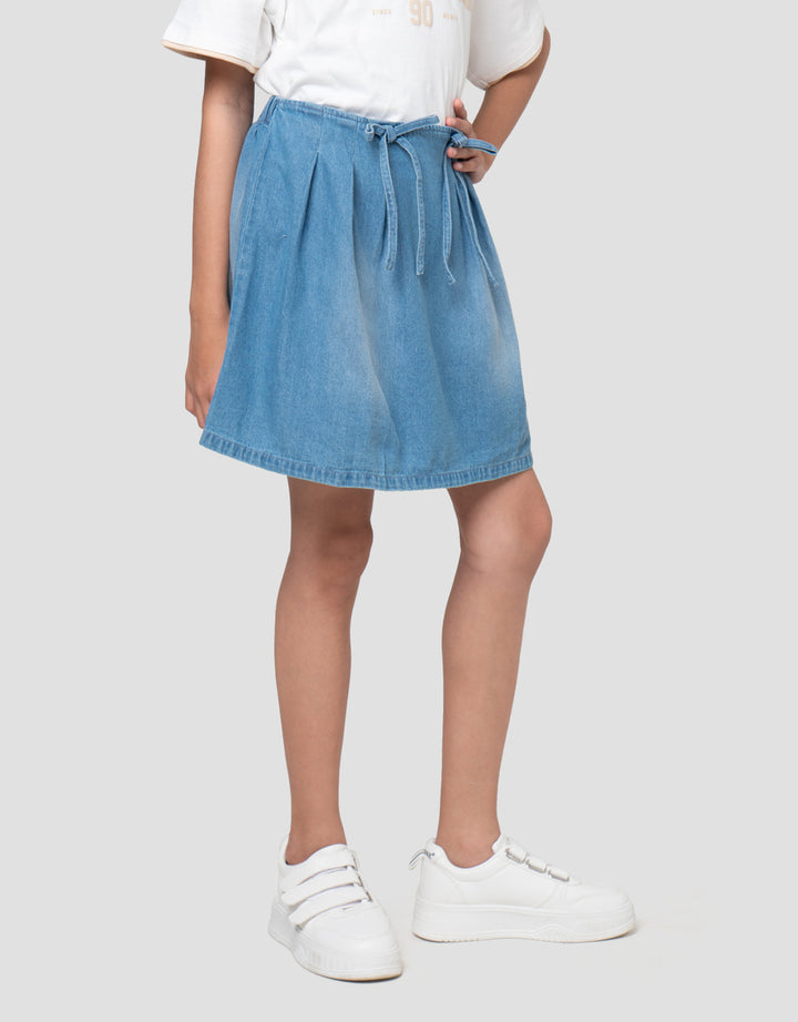 Nevada Lipit Aplikasi Pita Celana Rok Anak Perempuan