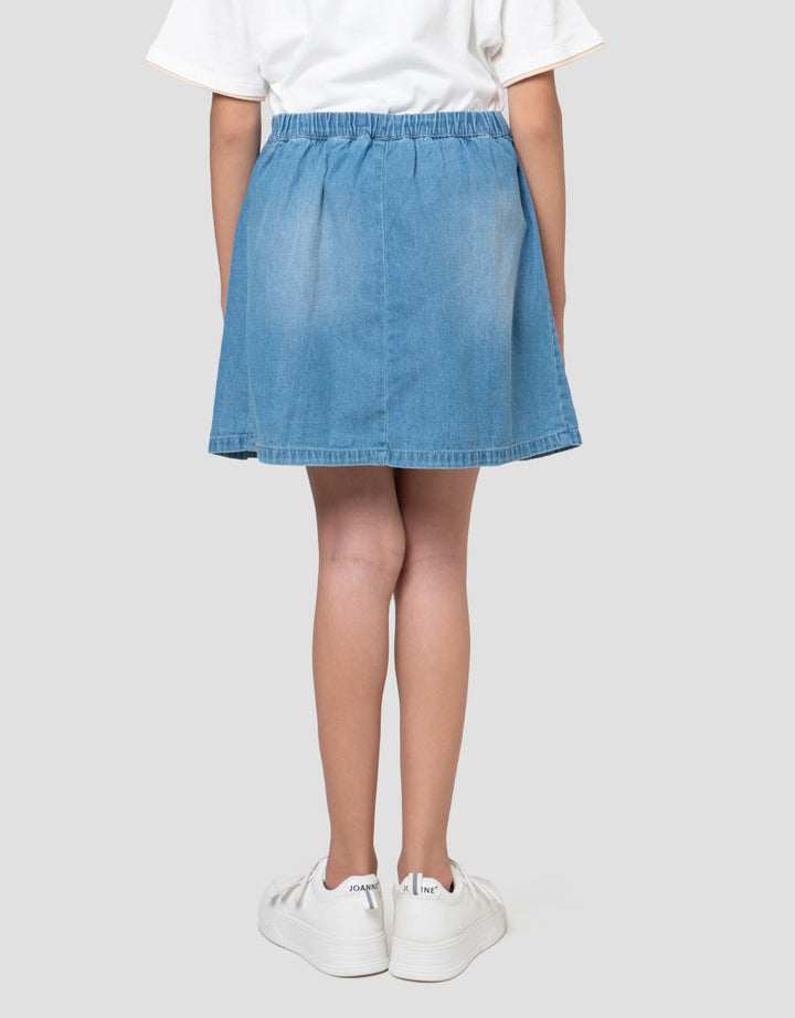 Nevada Lipit Aplikasi Pita Celana Rok Anak Perempuan