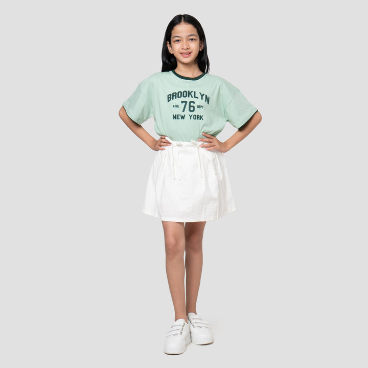 Nevada Lipit Full Aplikasi Pita Celana Rok Anak Perempuan