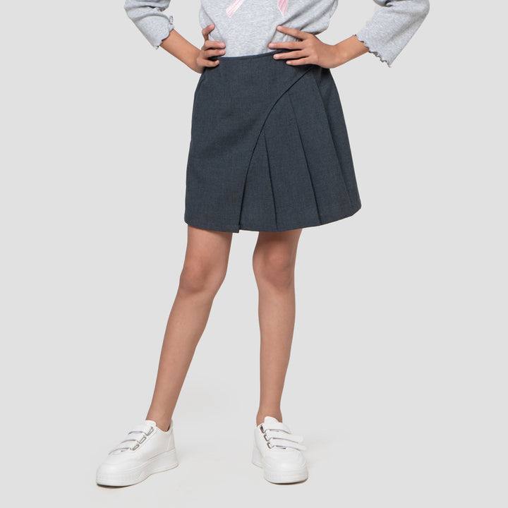 Nevada Lipit Kancing Celana Rok Anak Perempuan