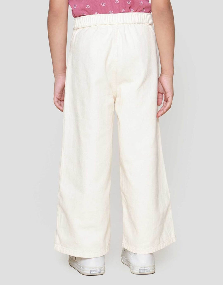 Little M Wide Leg With Contrast Stitch Celana Anak Perempuan