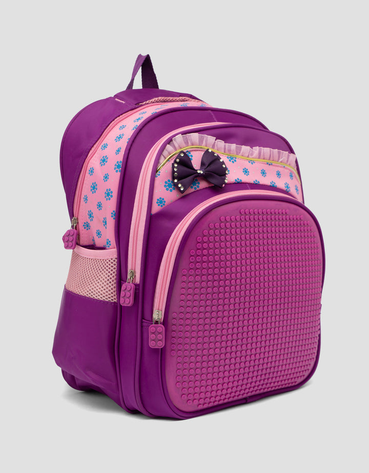 MxM Brick Detail Backpack Anak Perempuan