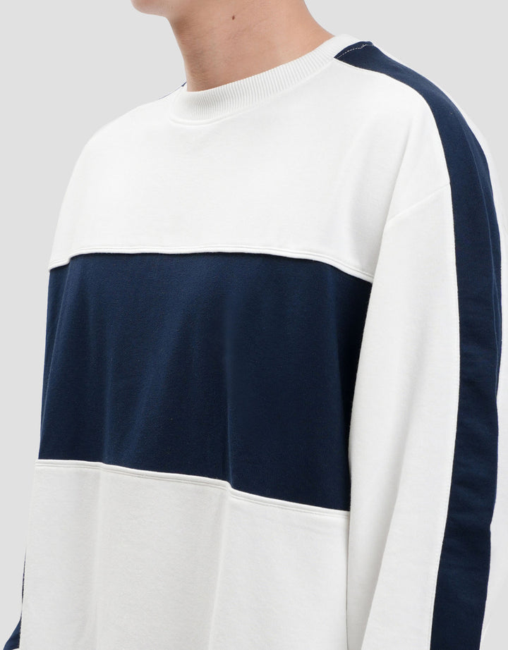 Nevada Cut And Sewn Two Tone Sweater Pria