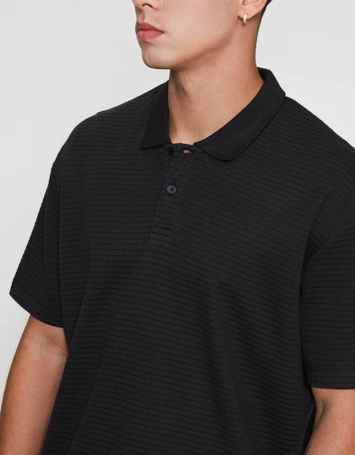 ZES Men Texture Etienne Kaos Polo Pria ETIENNE