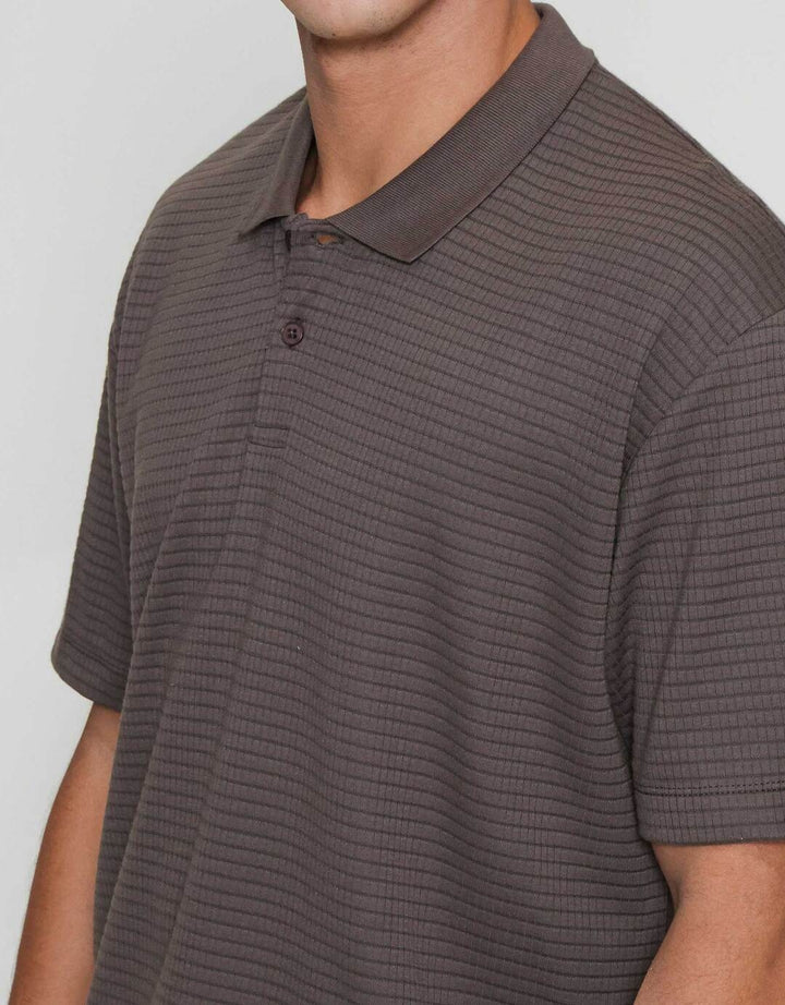 ZES Men Texture Etienne Kaos Polo Pria ETIENNE
