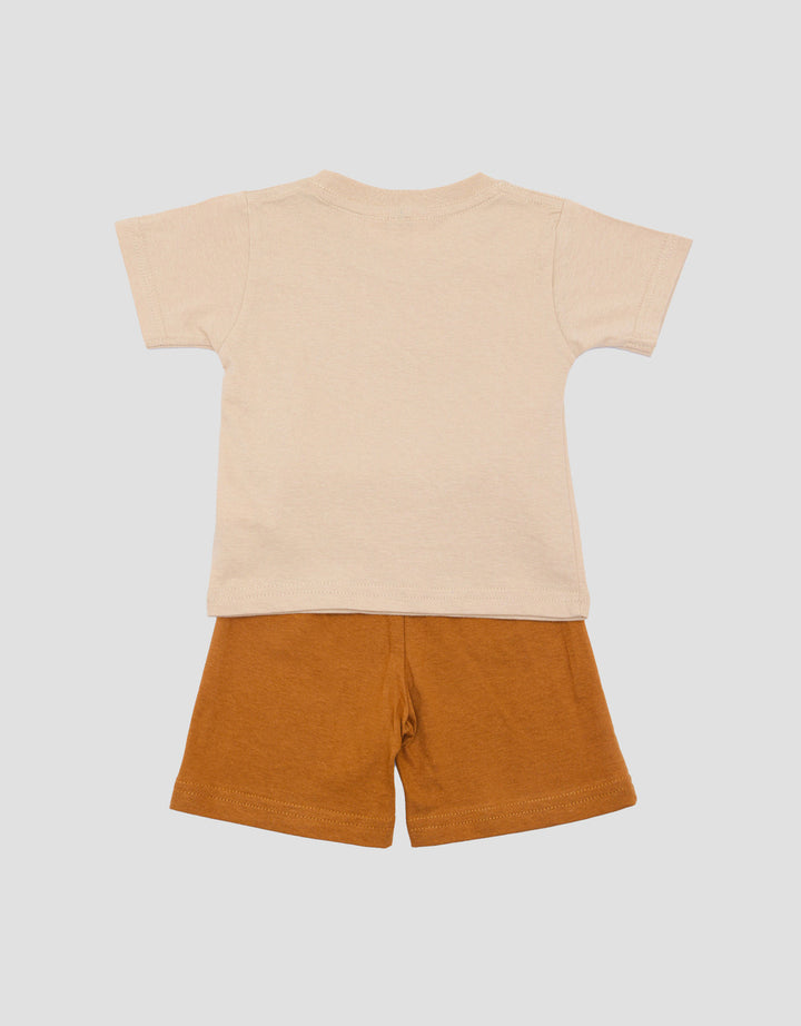 Little M Print Truck Pakaian Set Anak Bayi