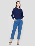 Connexion Drawstring Denim Jogger Wanita
