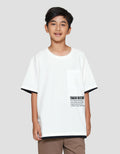 Nevada Terry Front Pocket With Small Print Kaos Anak Laki-laki
