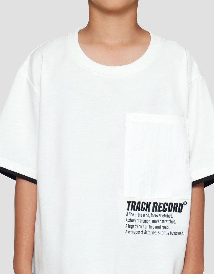 Nevada Terry Front Pocket With Small Print Kaos Anak Laki-laki