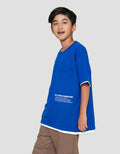Nevada Terry Front Pocket With Small Print Kaos Anak Laki-laki