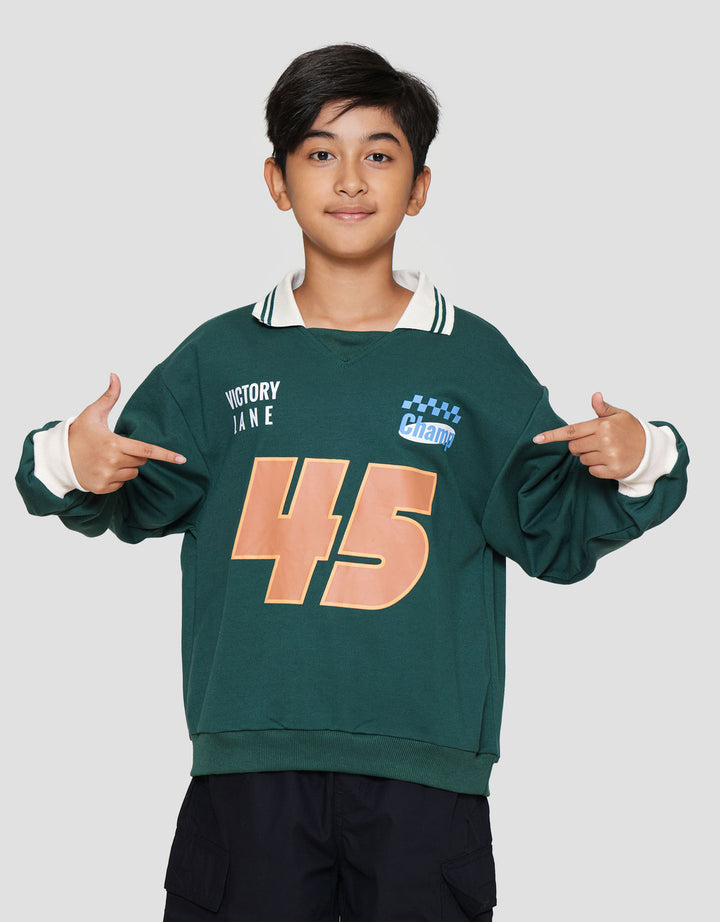 Nevada Collar Big Number Sweater Anak Laki-laki