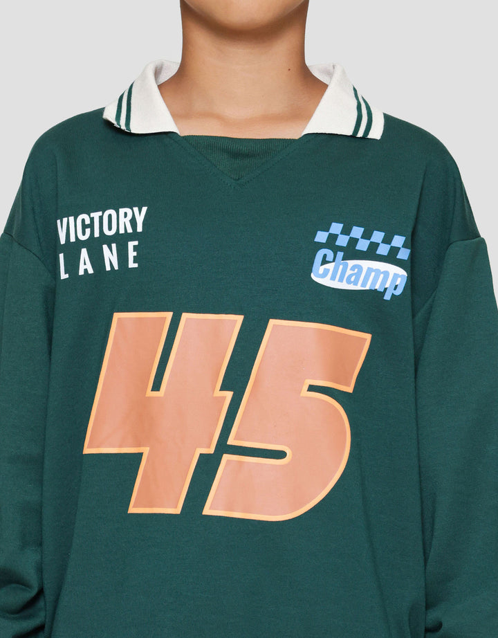 Nevada Collar Big Number Sweater Anak Laki-laki