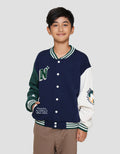 Nevada Knit Varsity Patch Big Jaket Anak Laki-laki