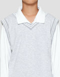 Nevada 2 Pcs Look Alike Vest With Collar Sweater Anak Laki-laki