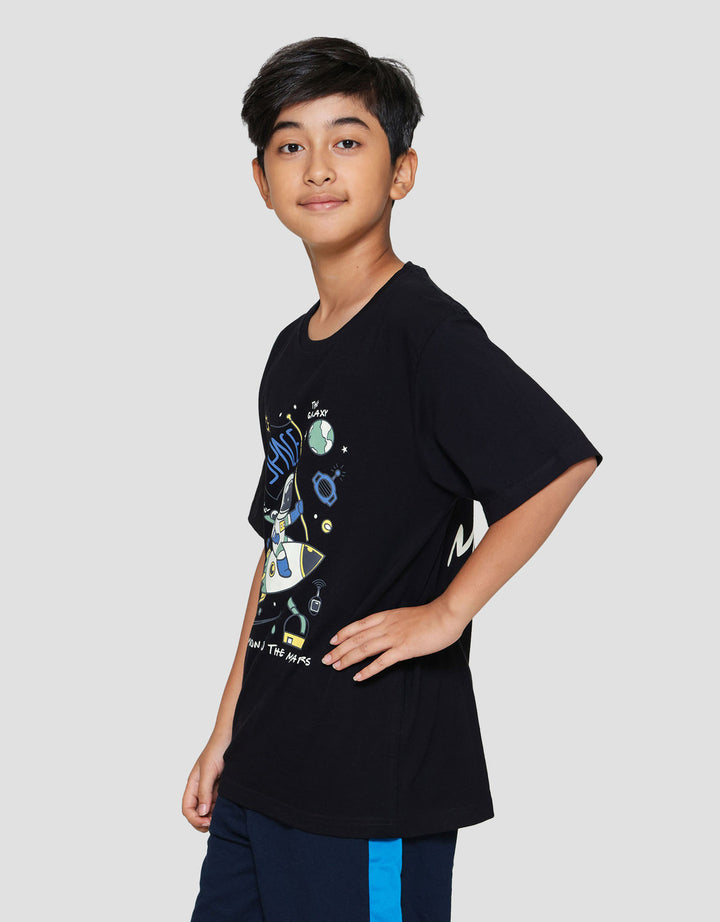 Nevada Print Two Sided Astronaut From Moon Kaos Anak Laki-laki