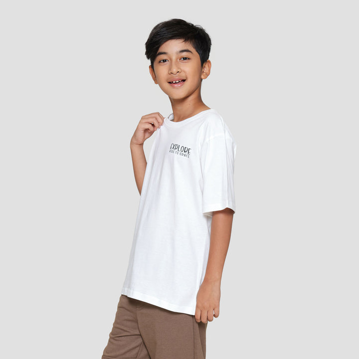 Nevada Print Two Sided Astronaut Explore Kaos Anak Laki-laki