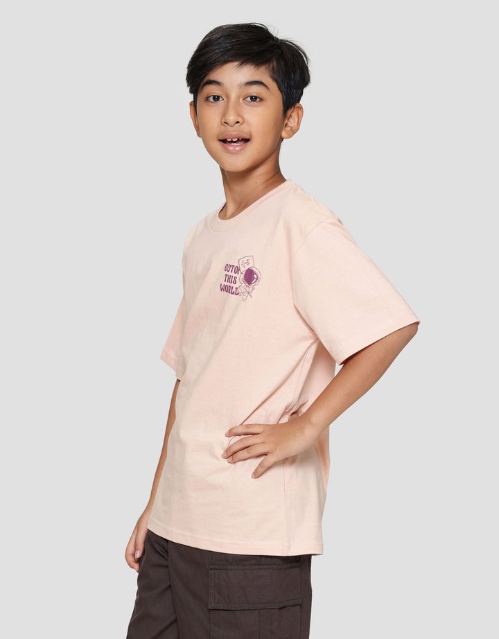 Nevada Print Astronaut Out Of This World Kaos Anak Laki-laki