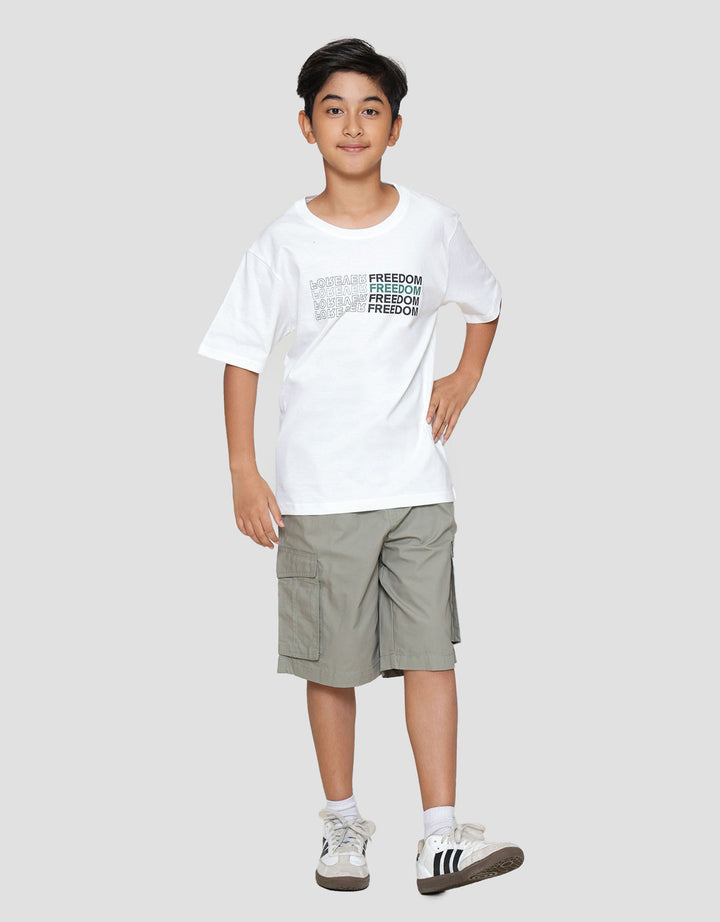 Nevada Print Forever Freedom Kaos Anak Laki-laki