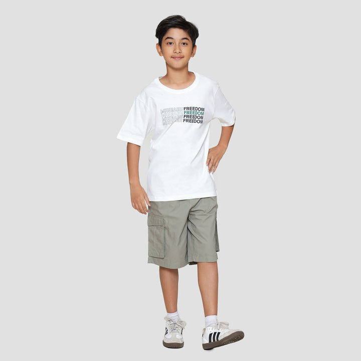 Nevada Print Forever Freedom Kaos Anak Laki-laki