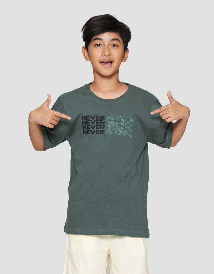 Nevada Print Never More Kaos Anak Laki-laki