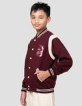 Nevada Varsity Contrast Sleeve Curve With Embro Jaket Anak Laki-laki