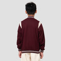 Nevada Varsity Contrast Sleeve Curve With Embro Jaket Anak Laki-laki