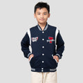 Nevada Varsity Contrast With Embro Jaket Anak Laki-laki