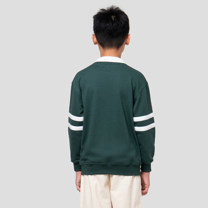 Nevada Collar Print Brooklyn Sweater Anak Laki-laki