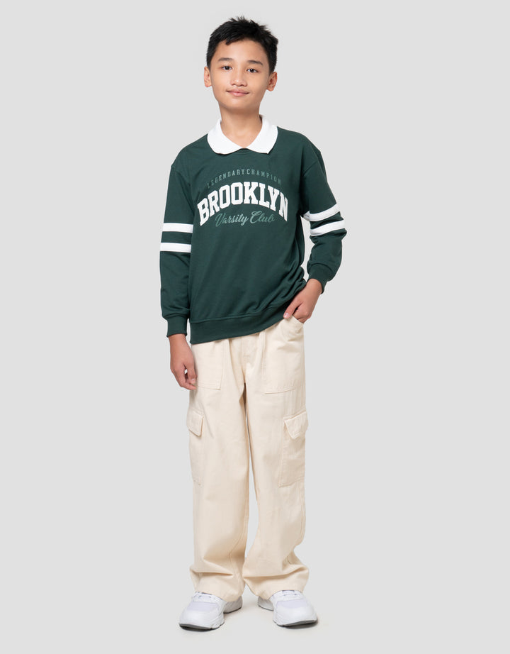 Nevada Collar Print Brooklyn Sweater Anak Laki-laki