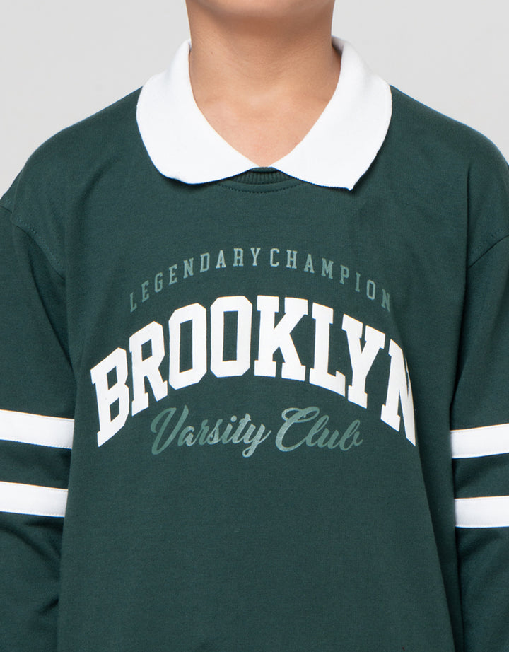 Nevada Collar Print Brooklyn Sweater Anak Laki-laki