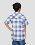 Nevada Checkered With Pocket Kemeja Anak Laki-laki