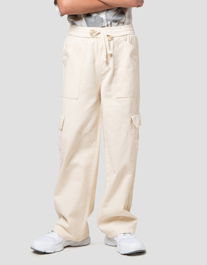 Nevada Karet Non Stretch Regular 3D Celana Cargo Anak Laki-laki